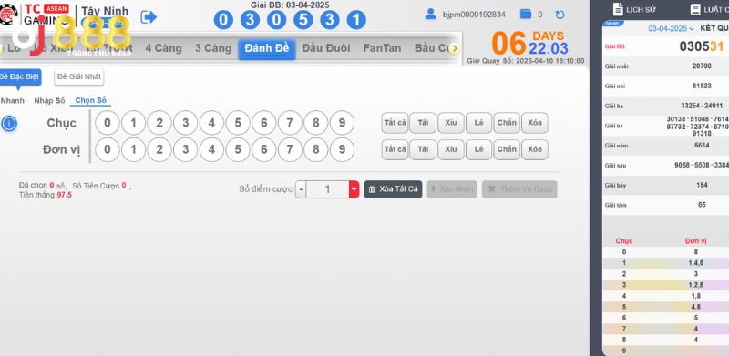 xổ số miền nam BJ888 Cách chơi xổ số miền nam tại BJ888