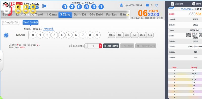 xổ số miền nam BJ888 Hướng dẫn đặt cược xổ số miền nam tại BJ888