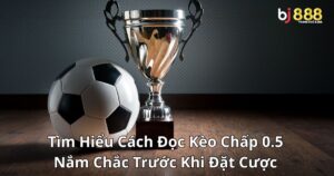 Tìm Hiểu Cách Đọc Kèo Chấp 0.5: Nắm Chắc Trước Khi Đặt Cược